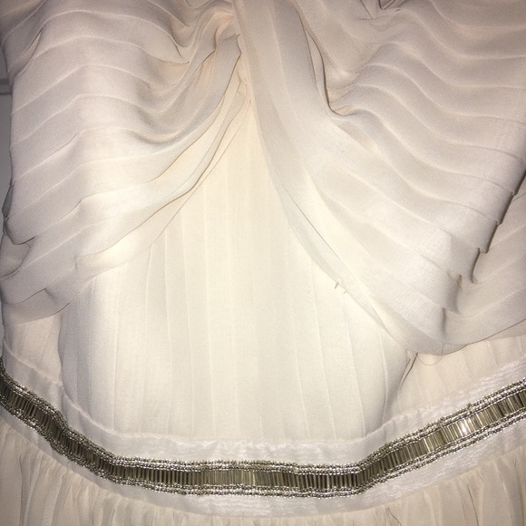 Laundry by Design cream pleated cocktail dress - Picture 8 of 8